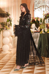 3 Piece Unstitched Embroidered Chiffon Suit