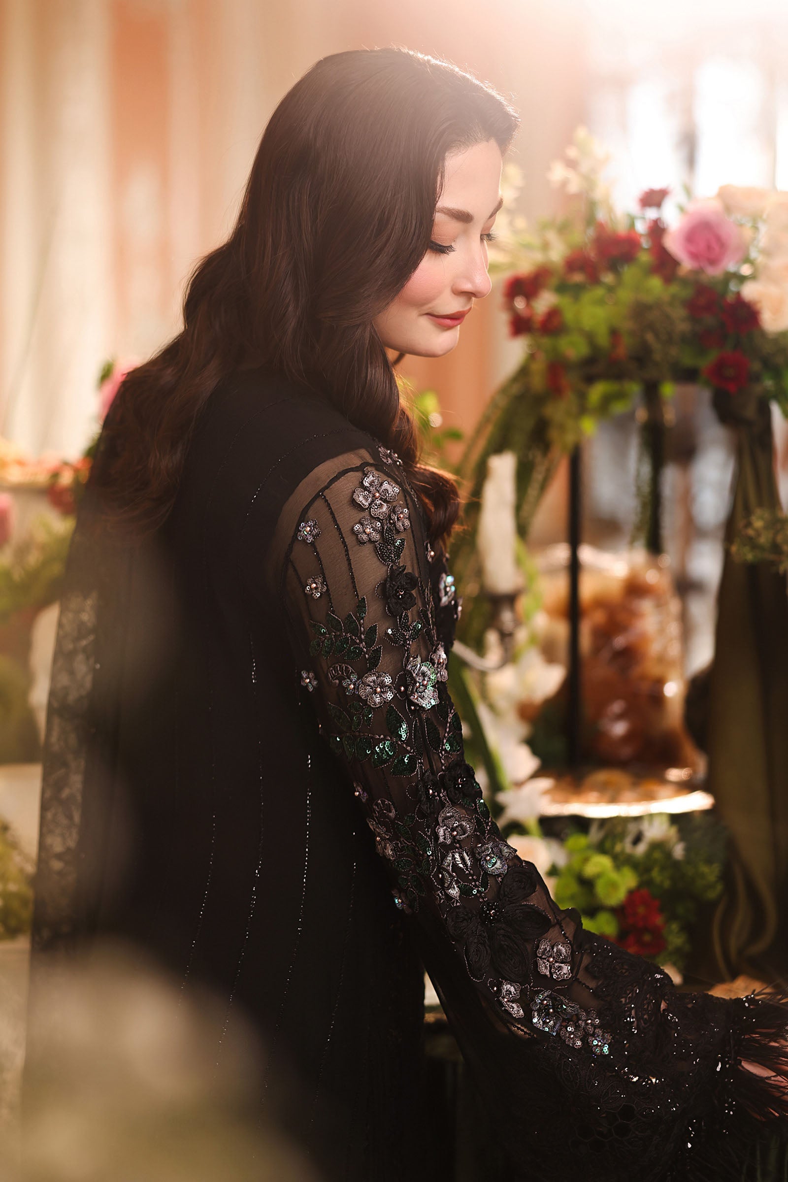 3 Piece Embroidered Chiffon Suit