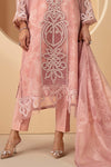 3 Piece Embroidered Organza Suit