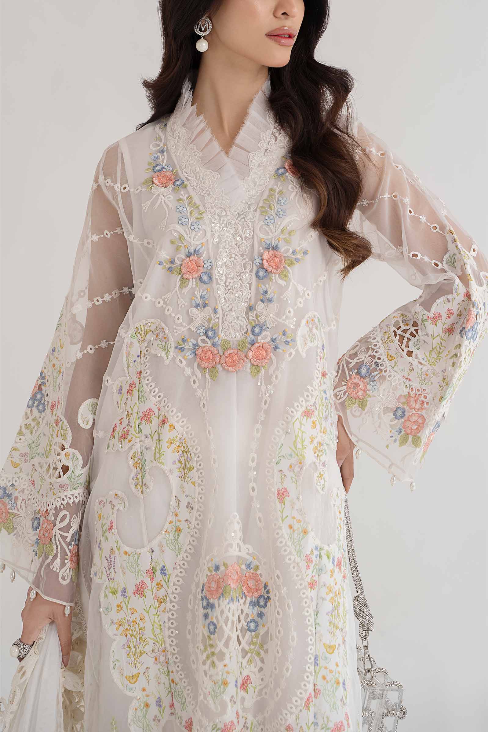 3 Piece Embroidered Lawn Suit | DS-2405-A