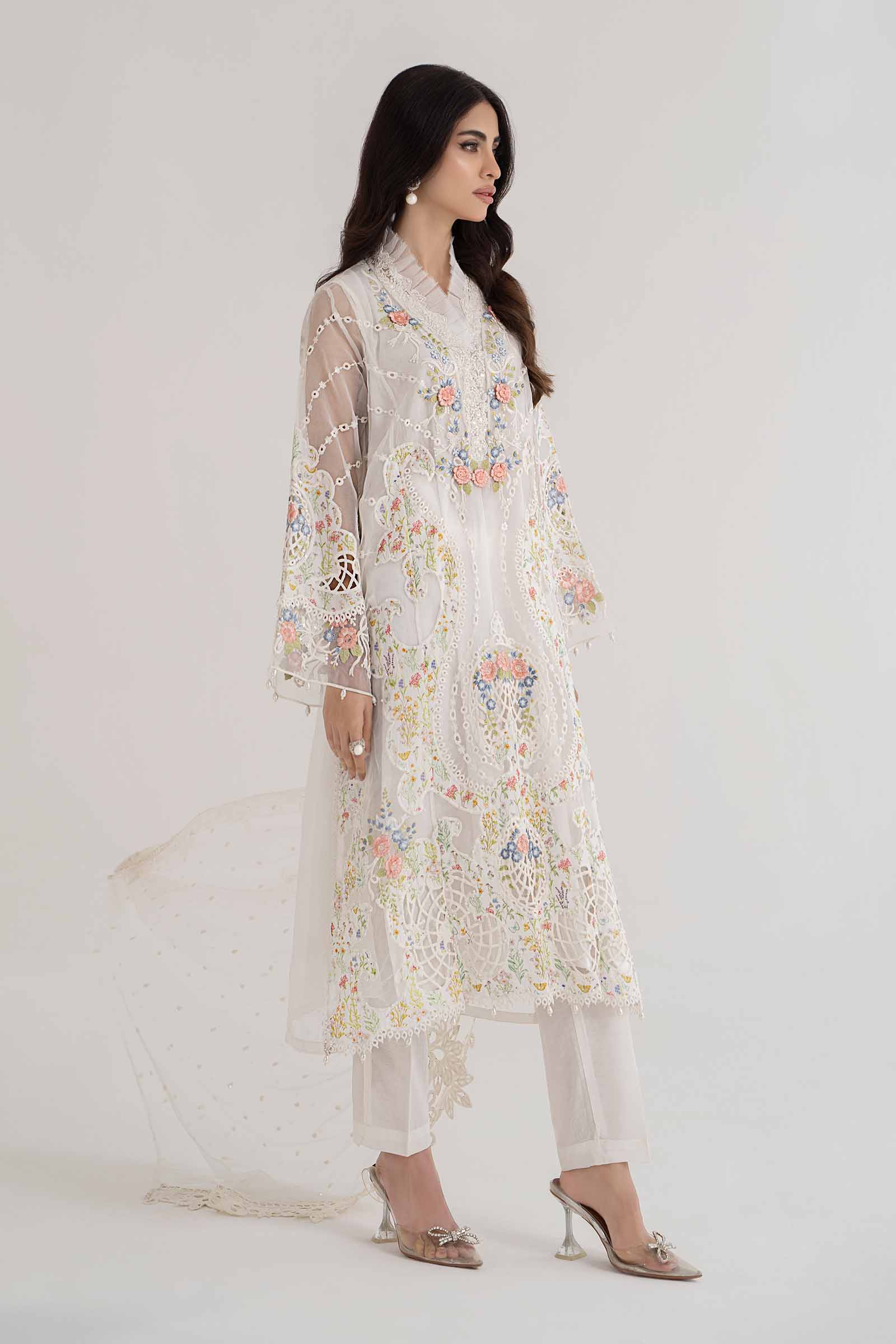 3 Piece Embroidered Lawn Suit | DS-2405-A