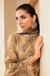 3 Piece Embroidered Jacquard Lawn Suit