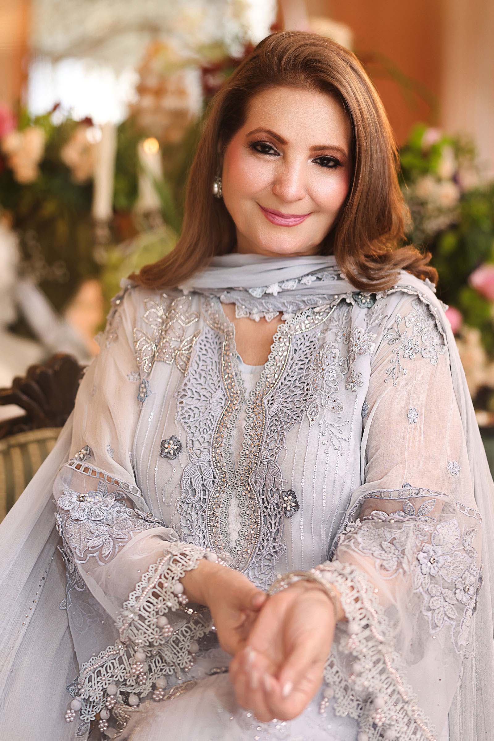 3 Piece Unstitched Embroidered Chiffon Suit