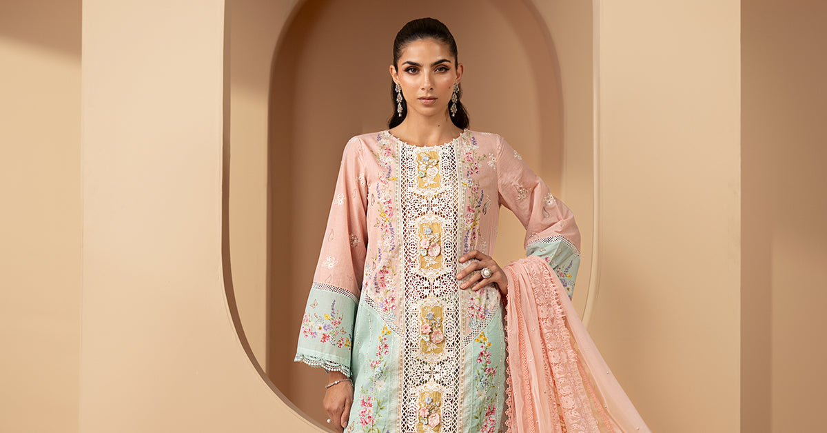 3 Piece Embroidered Lawn Suit