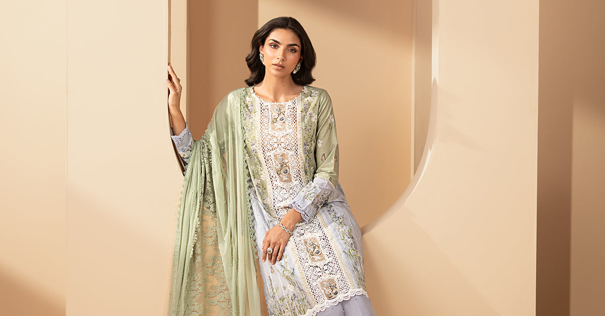 3 Piece Embroidered Lawn Suit