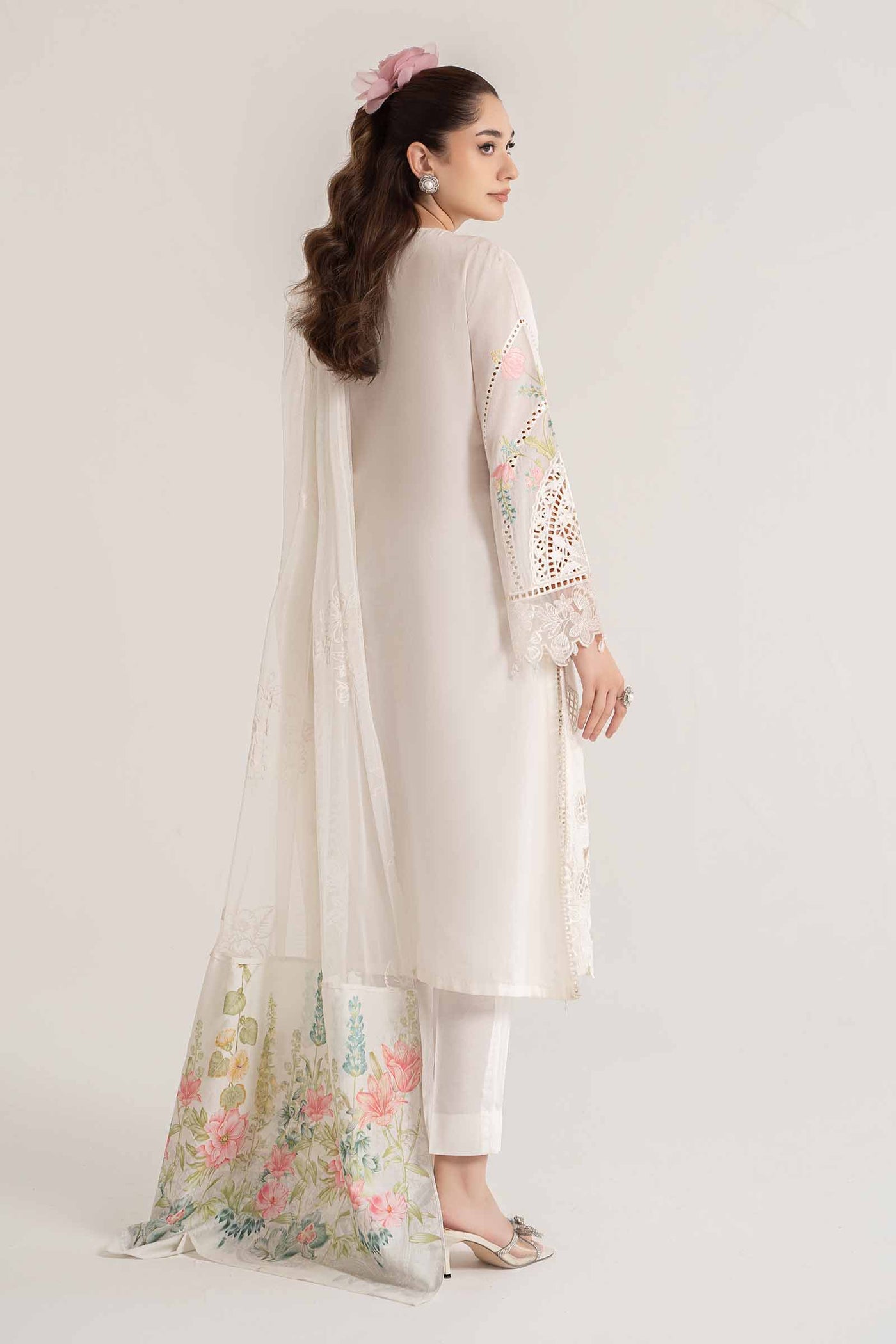 3 Piece Embroidered Lawn Suit | DS-2407-A