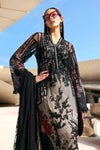 3 Piece Unstitched Embroidered Net Suit