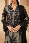 3 Piece Embroidered Net Suit