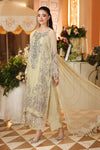 3 Piece Unstitched Embroidered Chiffon Suit