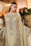 3 Piece Unstitched Embroidered Chiffon Suit