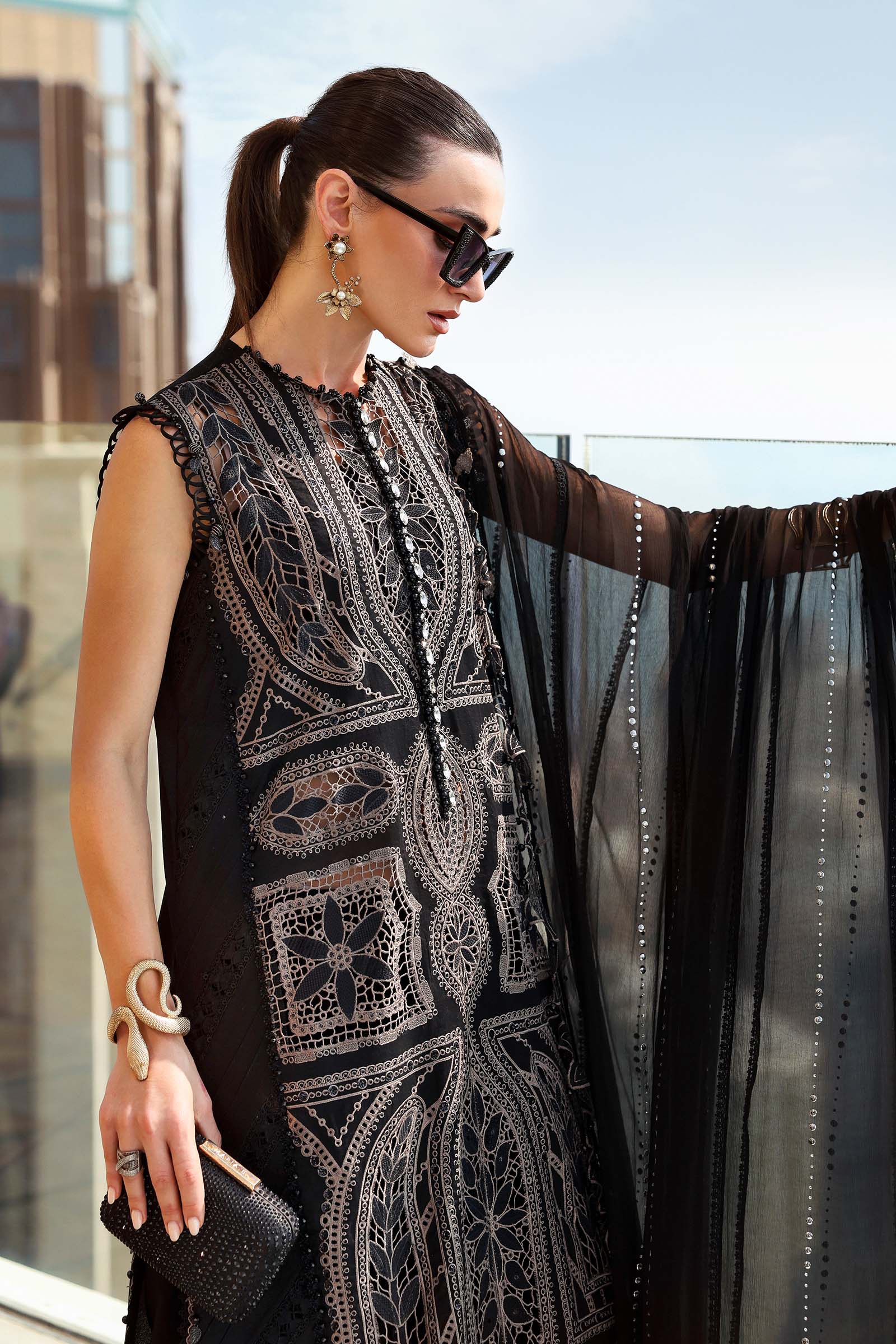 3 Piece Unstitched Embroidered Lawn Suit