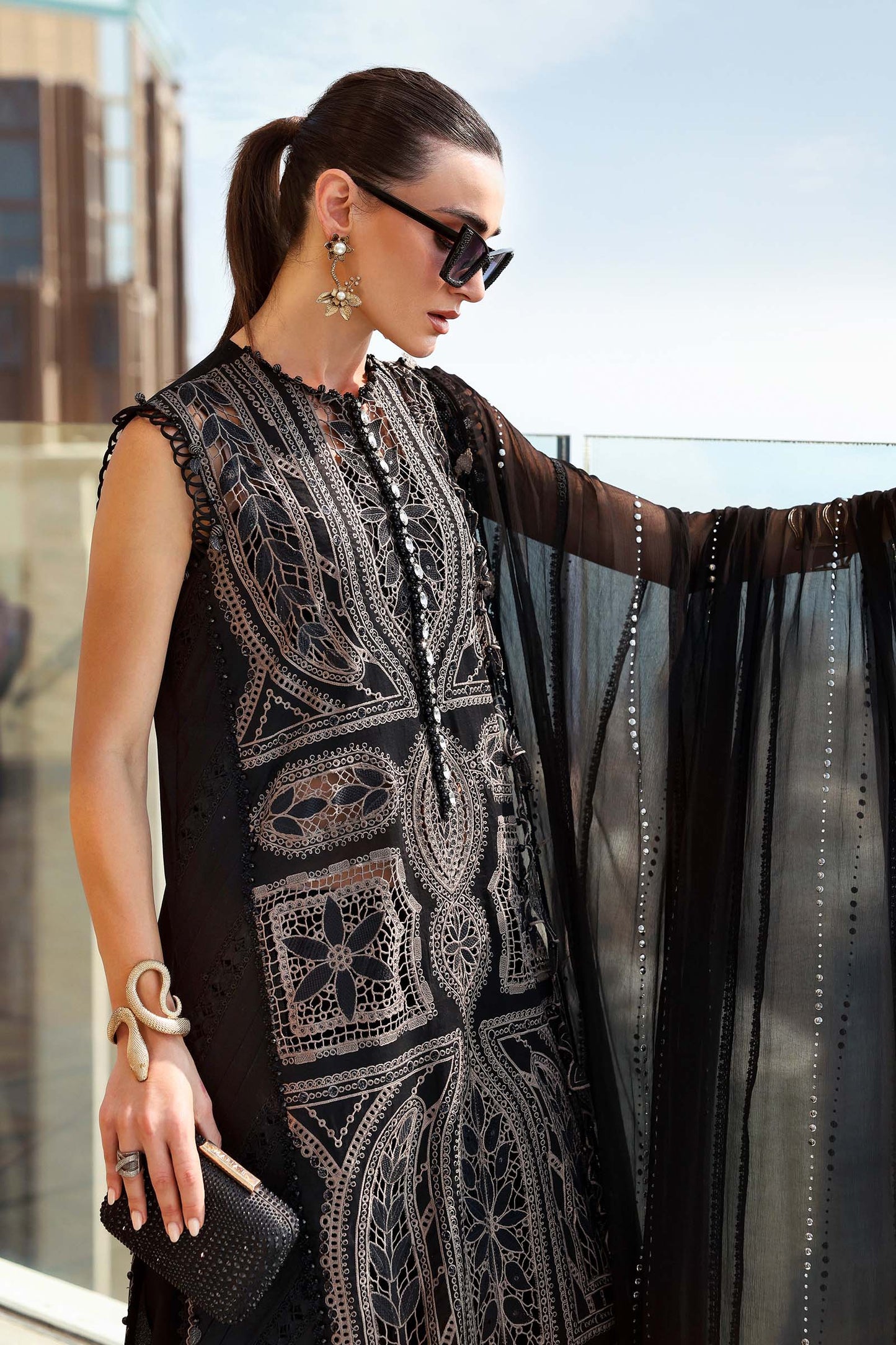 3 Piece Unstitched Embroidered Lawn Suit