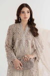 3 Piece Embroidered Dobby Lawn Suit | DS-2409-A