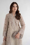 3 Piece Embroidered Dobby Lawn Suit | DS-2409-A