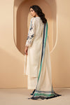 3 Piece Embroidered Jacquard Lawn Suit
