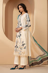 3 Piece Embroidered Jacquard Lawn Suit
