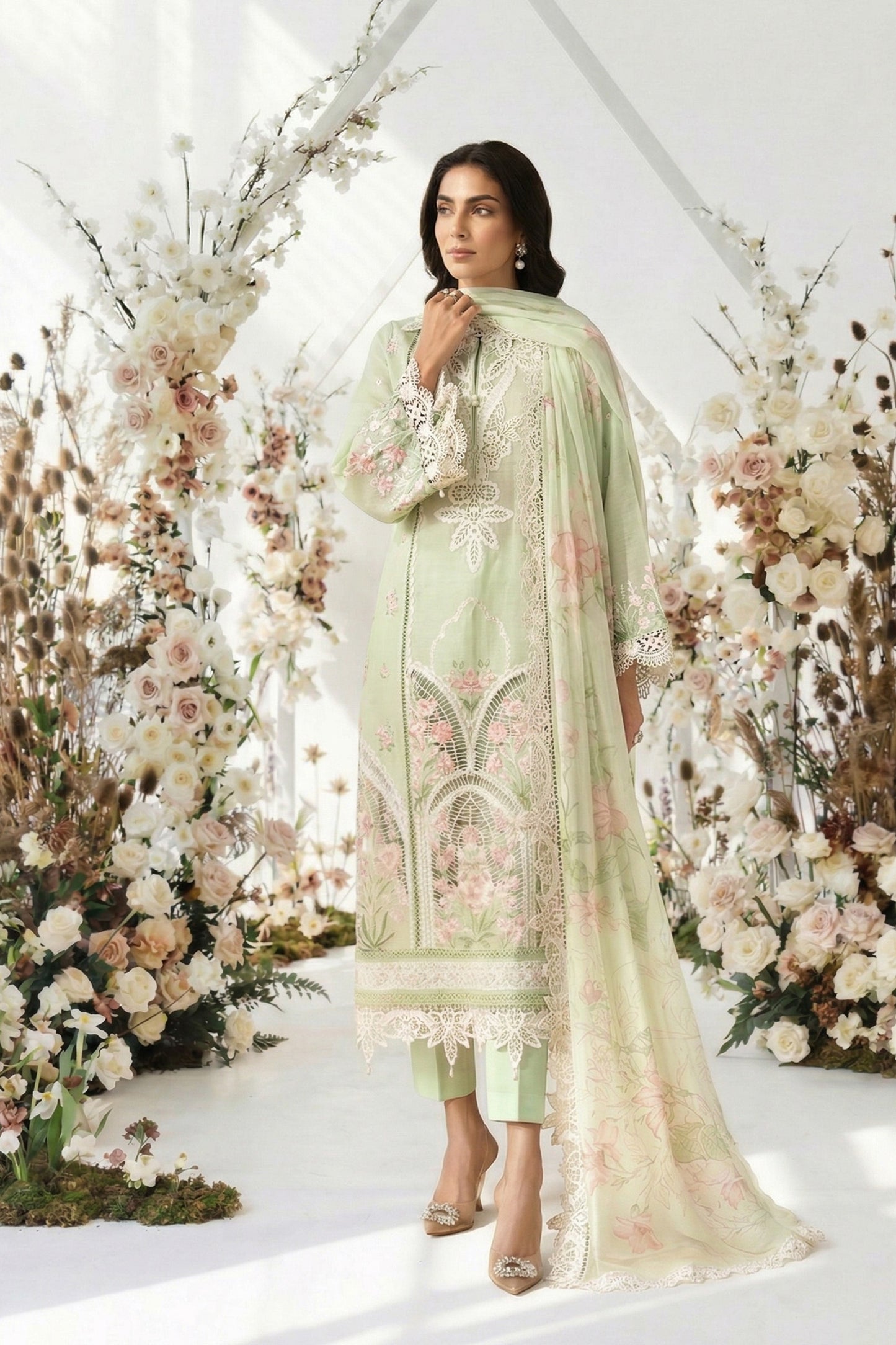 3 Piece Embroidered Lawn Suit