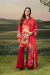 3 Pc Unstitched Embroidered Arabic Lawn Suit | MB-PFUS25-05B
