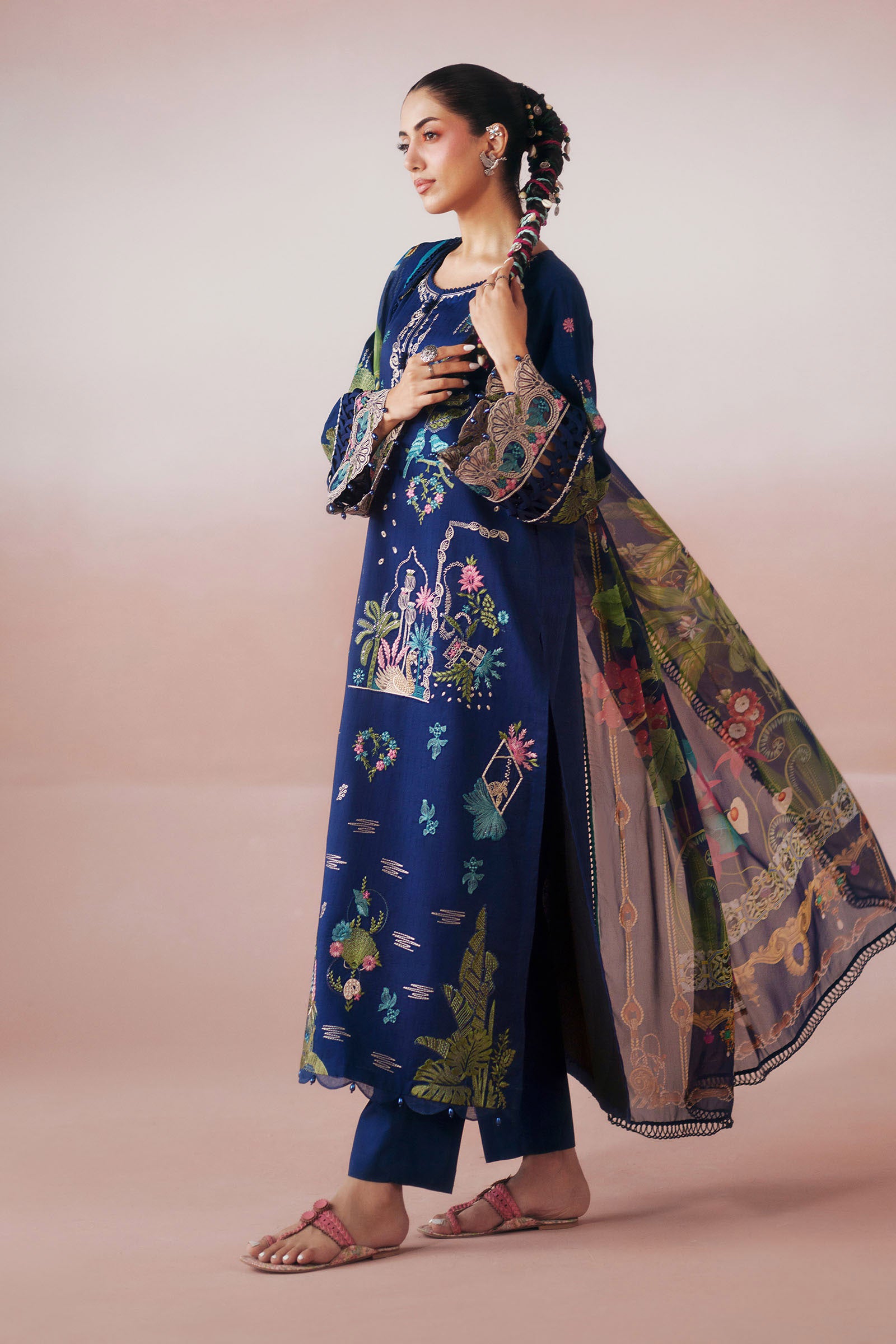 3 Piece Embroidered Lawn Suit