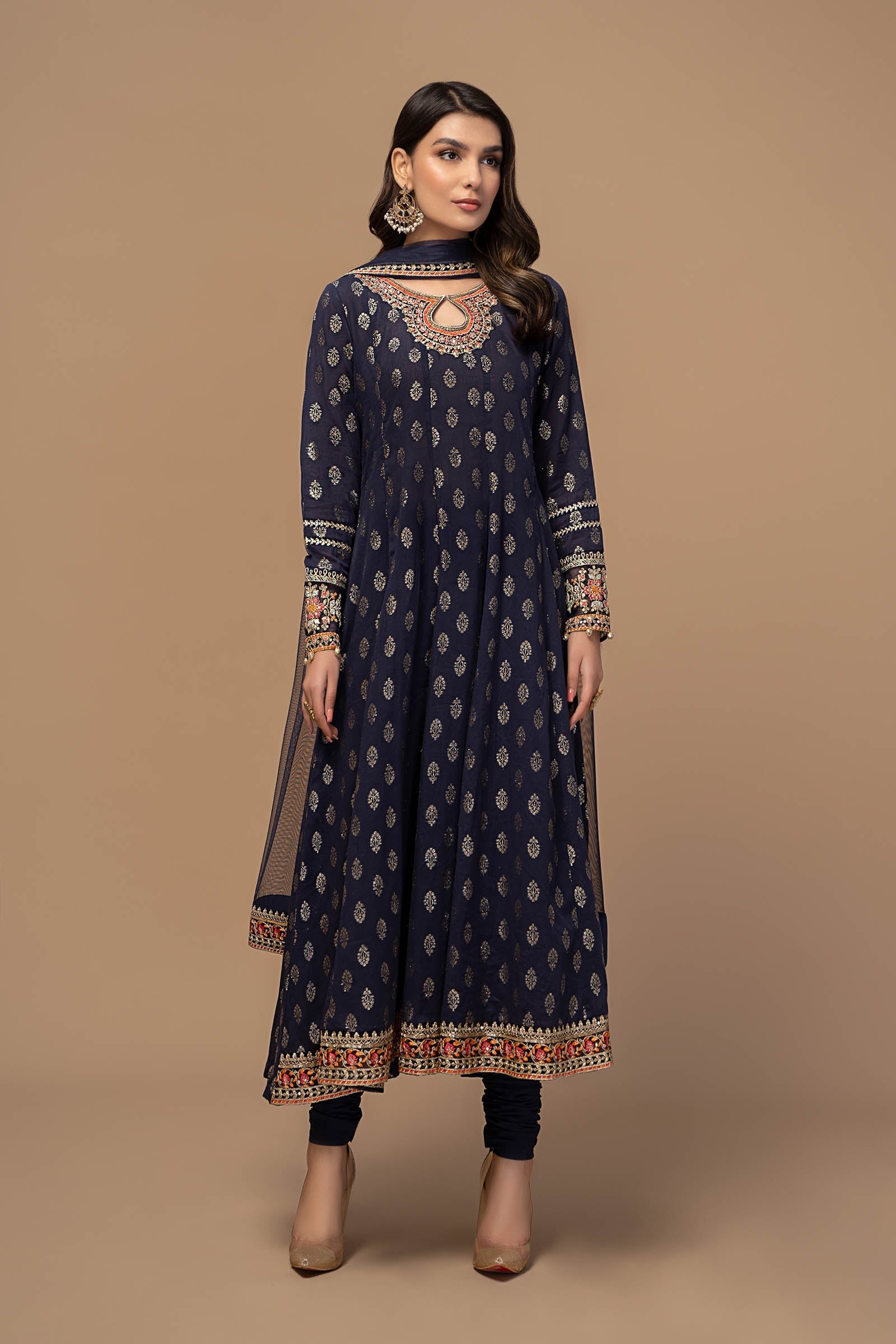 3 Piece Embroidered Suit