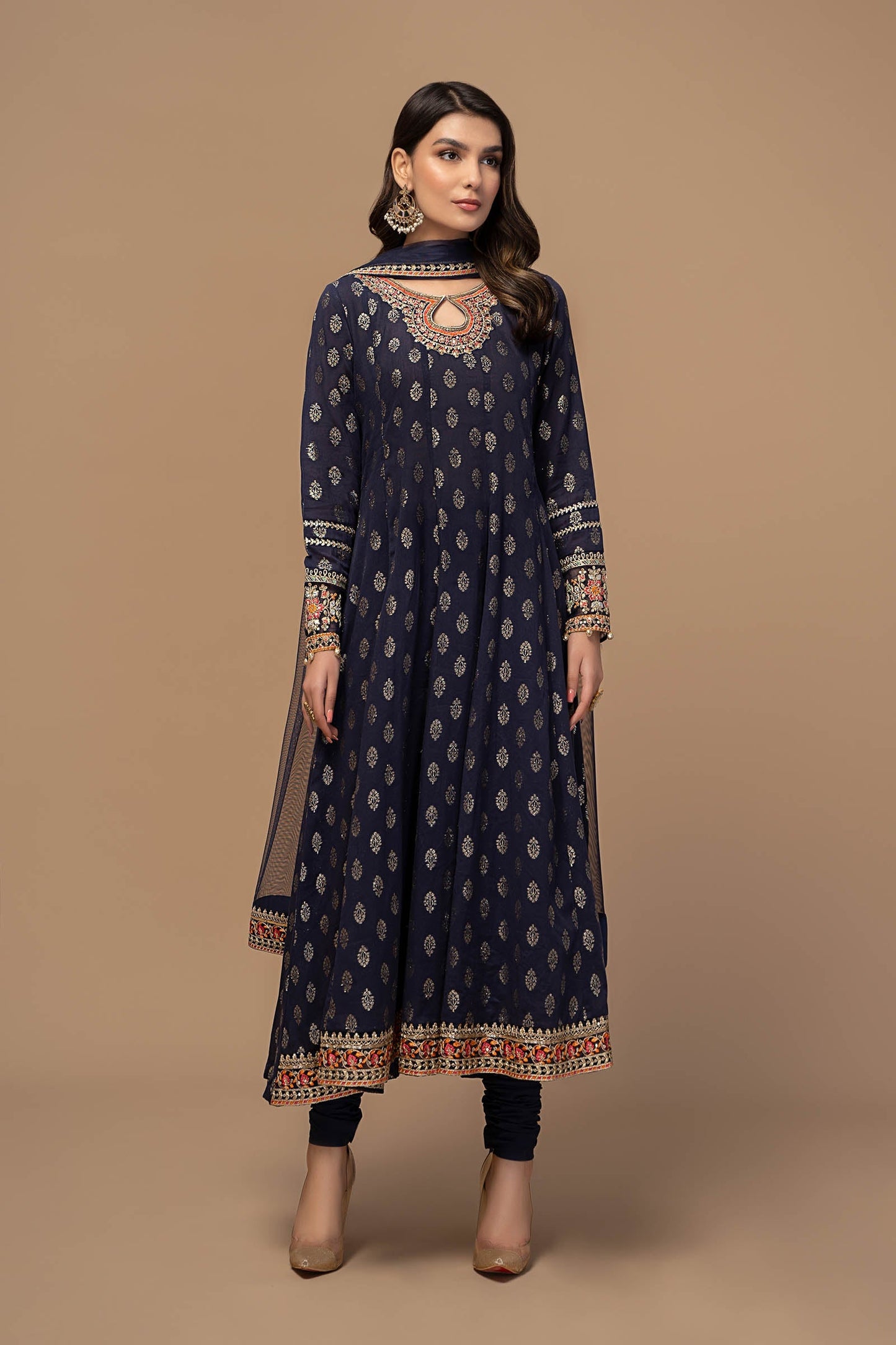3 Piece Embroidered Suit