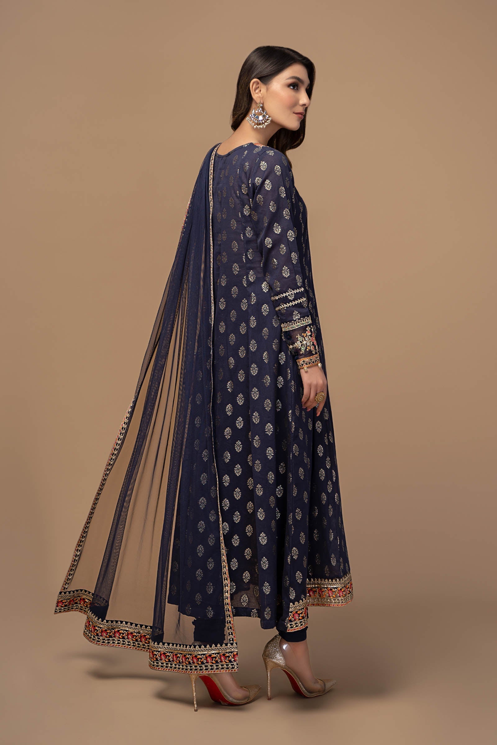 3 Piece Embroidered Suit