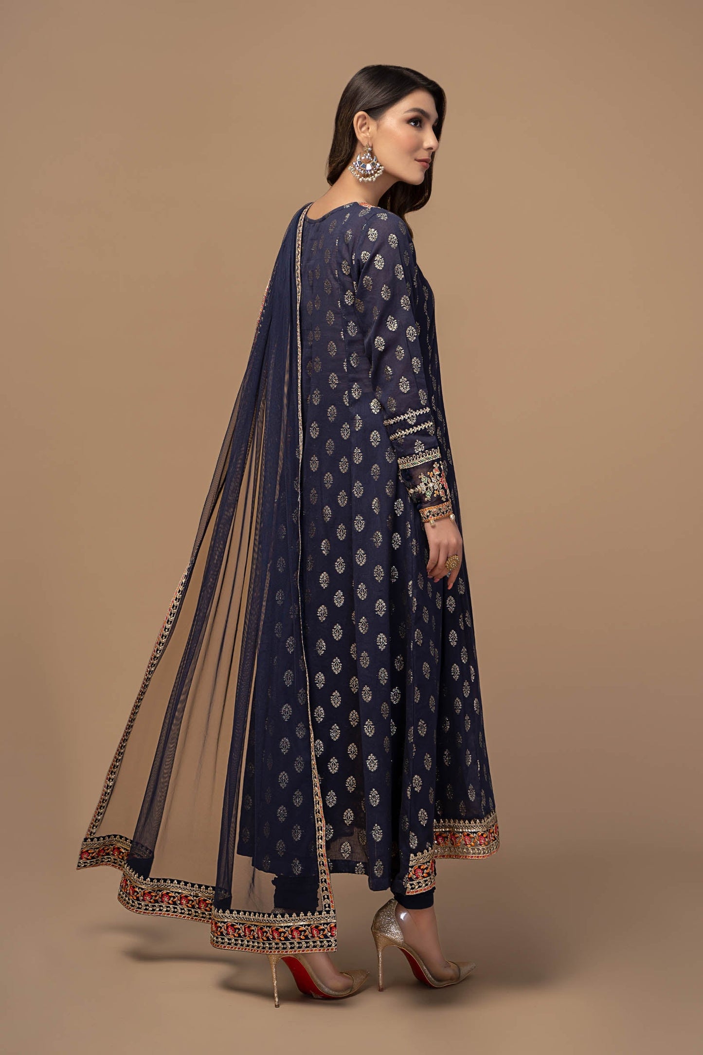 3 Piece Embroidered Suit