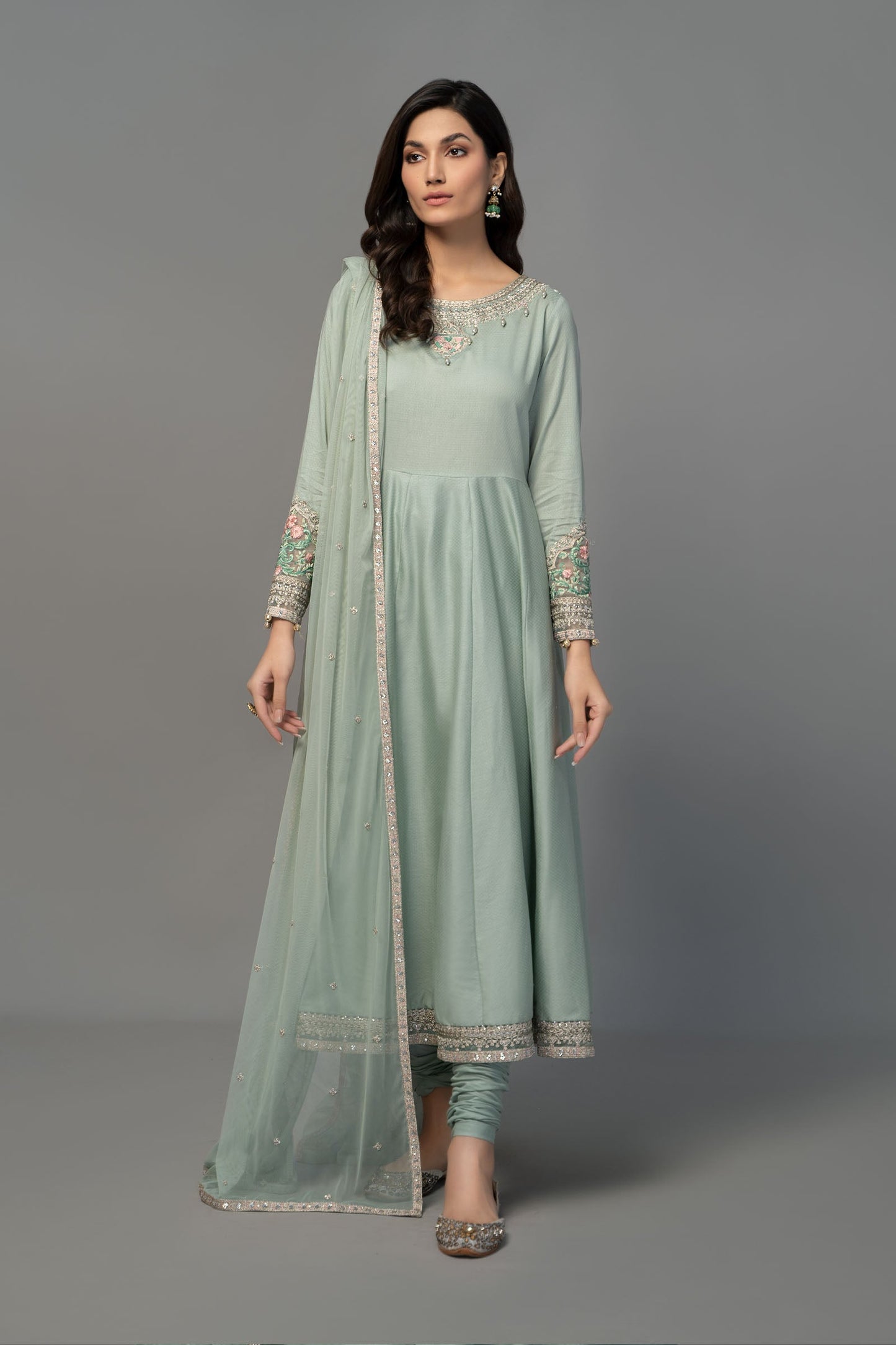 3 Piece Embroidered Suit