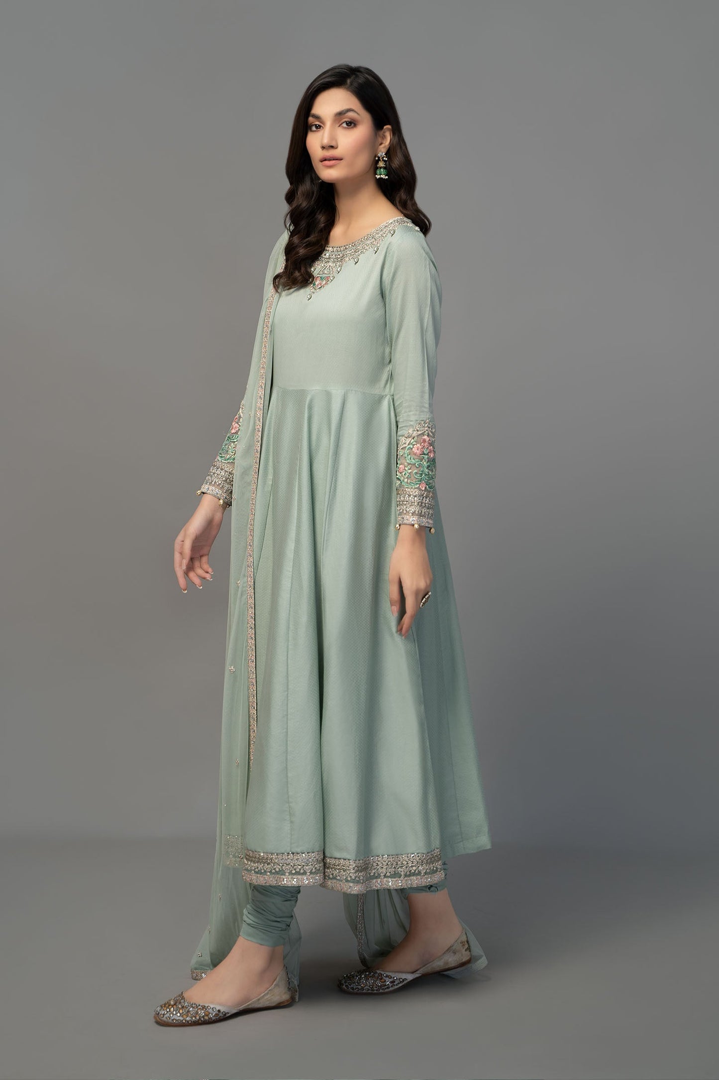 3 Piece Embroidered Suit
