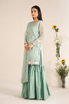 3 Piece Embroidered Cotton Silk Suit