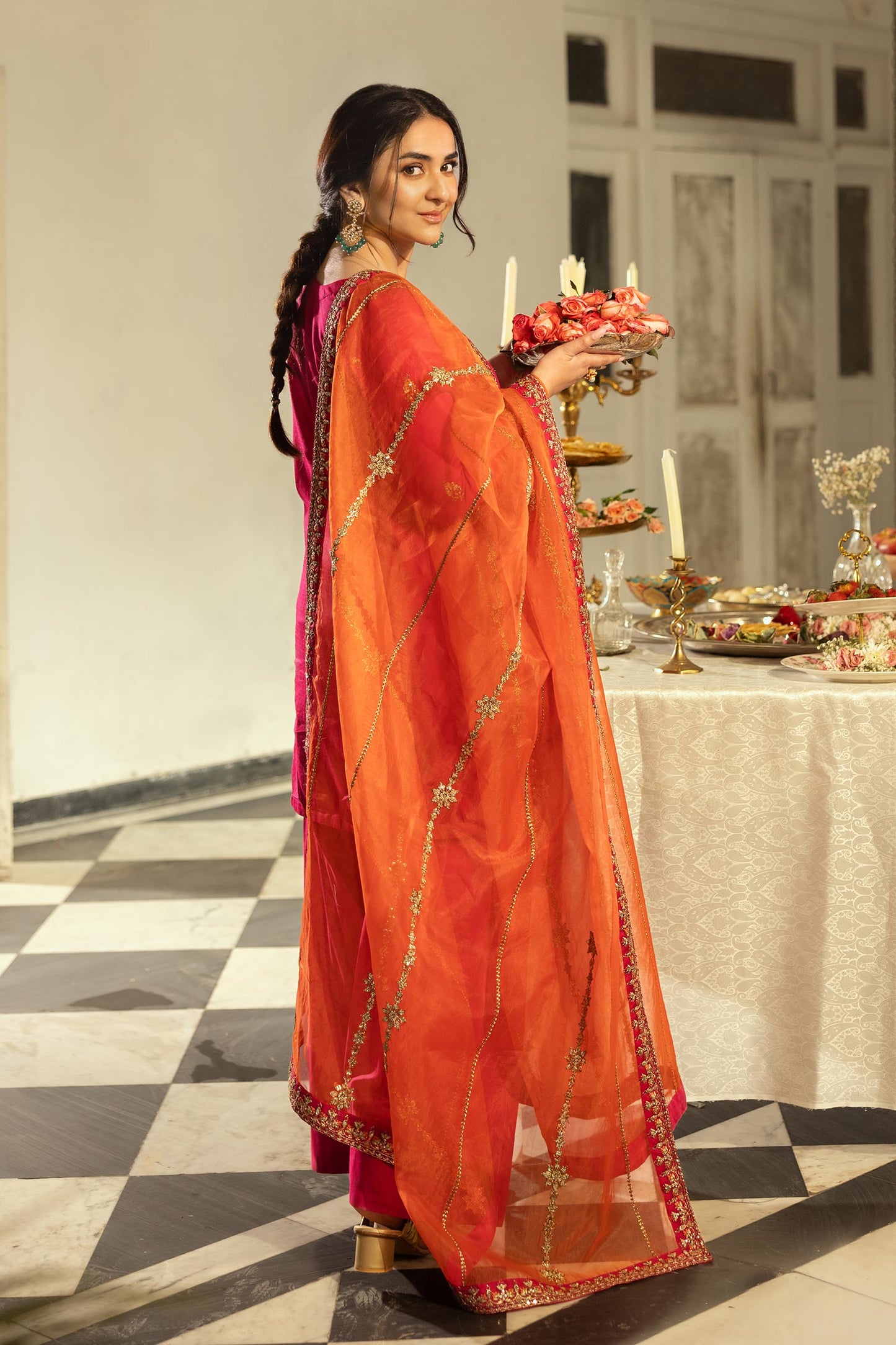3 Piece Embroidered Dobby Lawn Suit