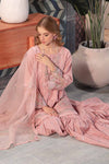 3 Piece Embroidered Cotton Doria Suit