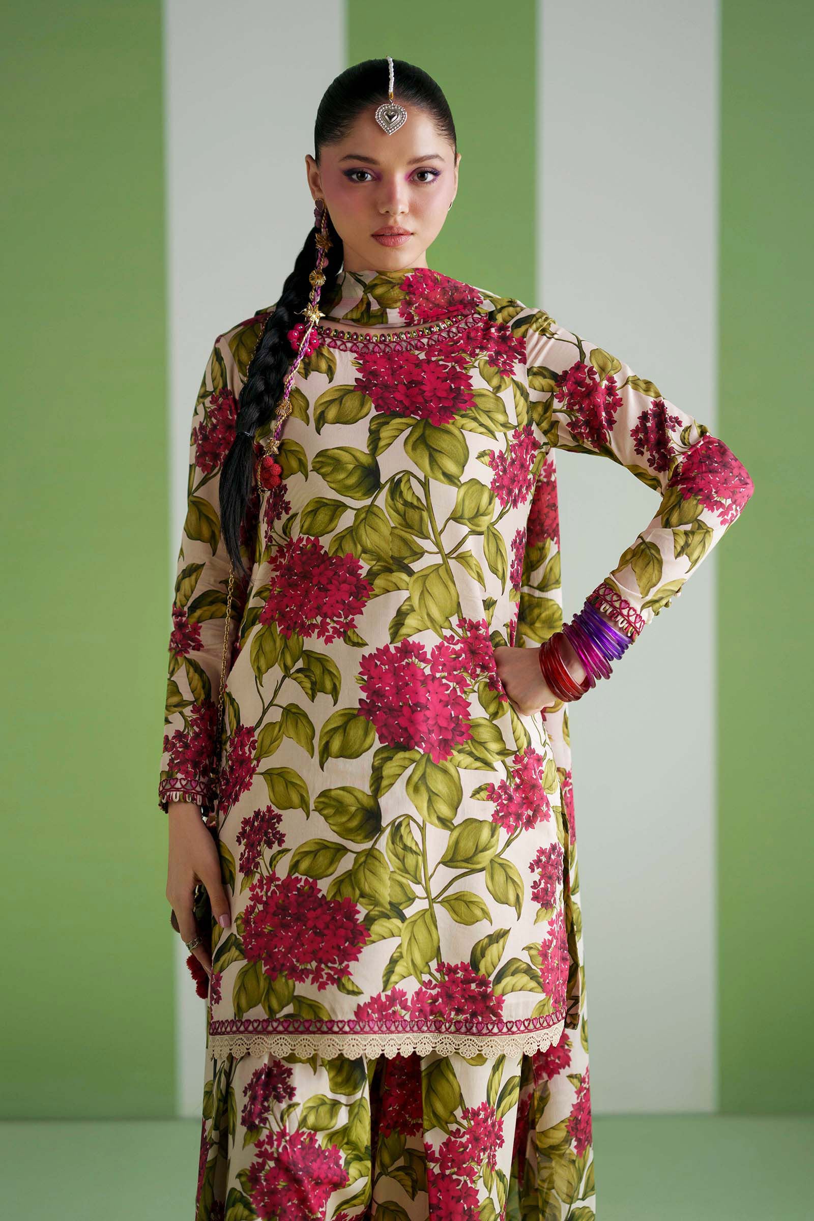 3 Piece Embroidered Lawn Suit