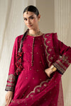 3 Piece Embroidered Linen Suit