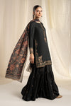 3 Piece Embroidered Dobby Linen Suit