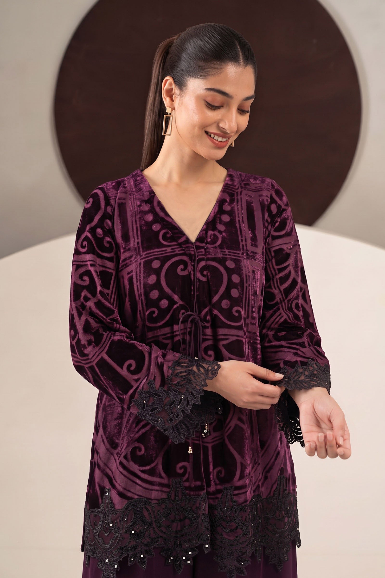 3 Piece Embroidered Palachi Suit