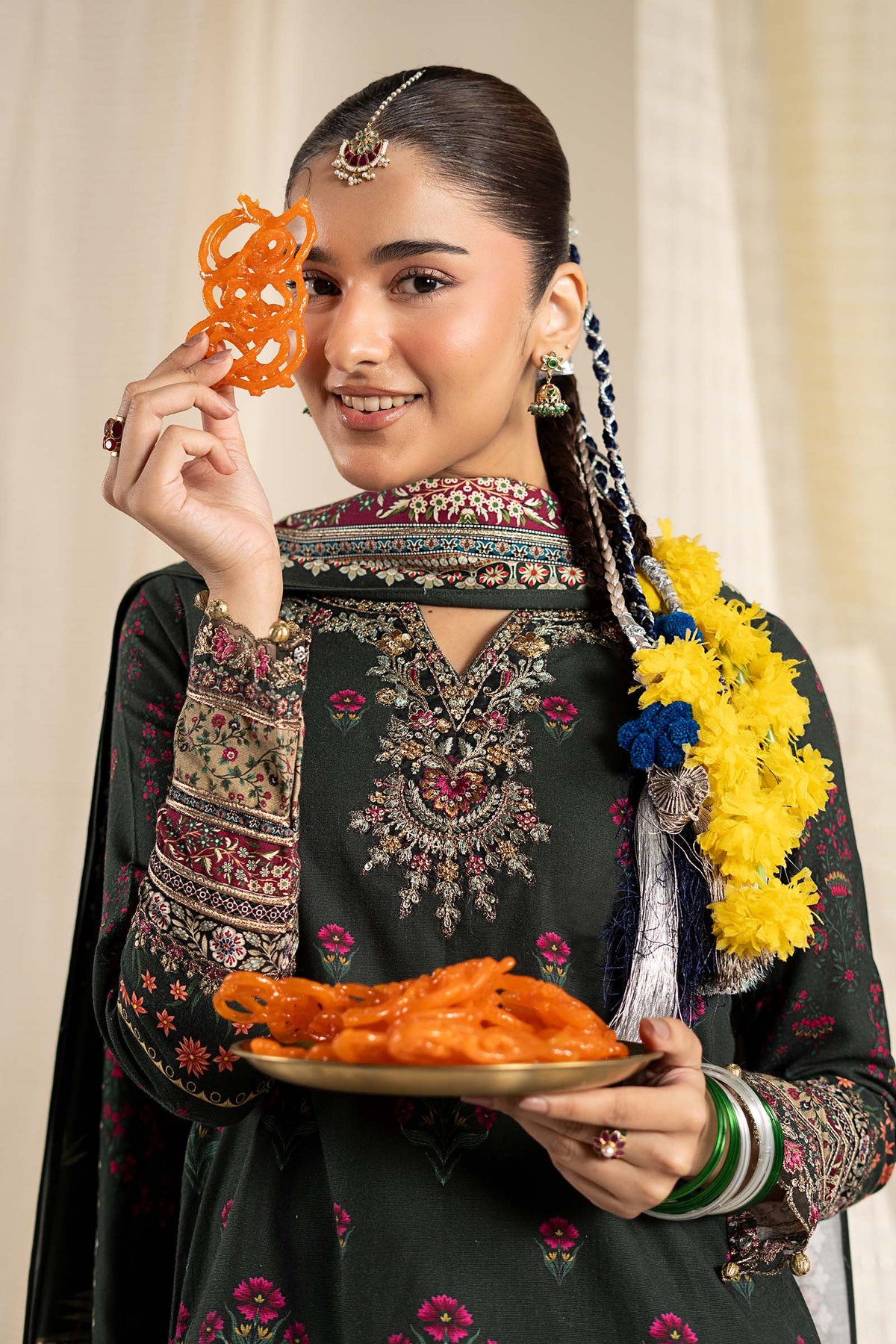 3 Piece Embroidered Khaddar Suit