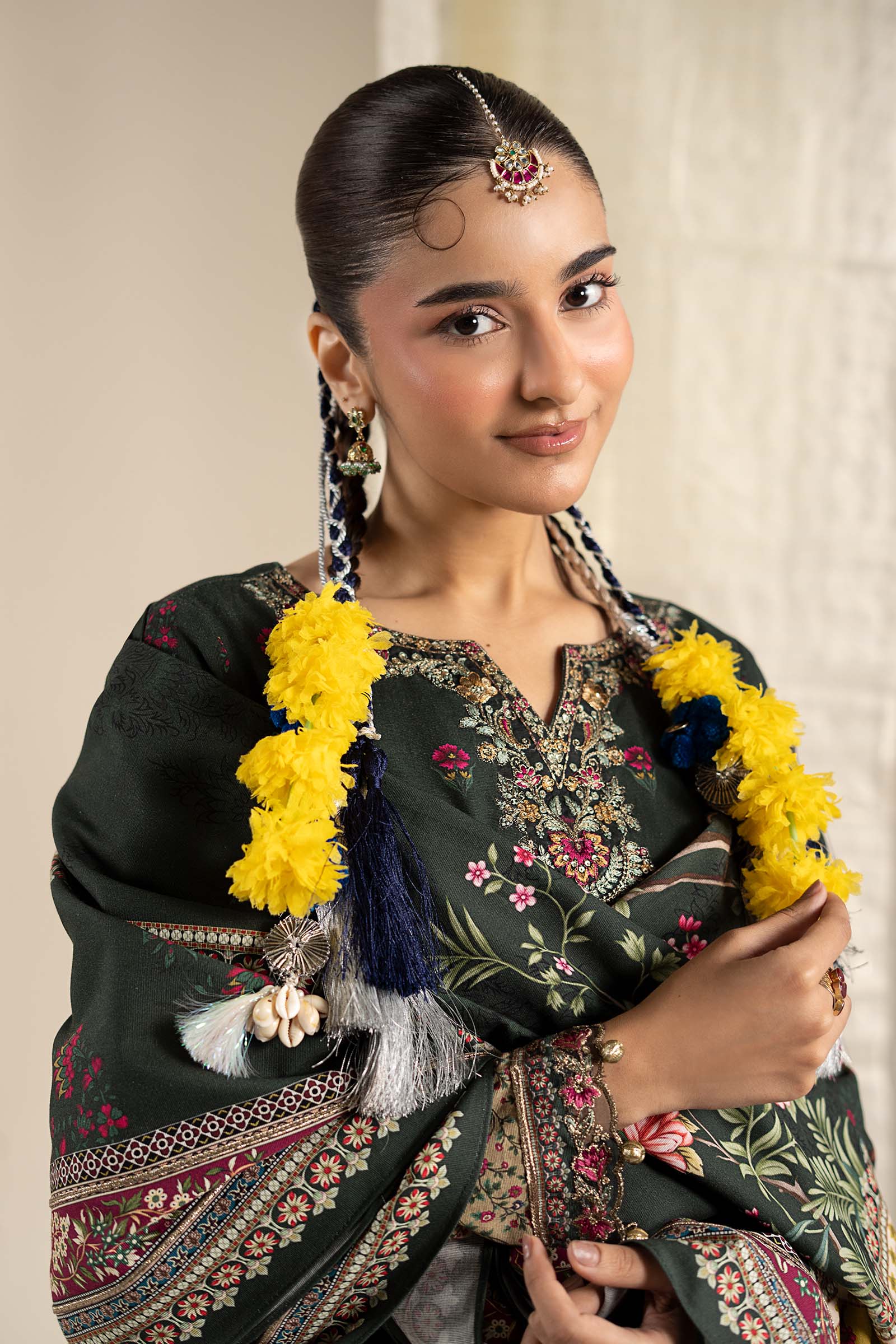 3 Piece Embroidered Khaddar Suit