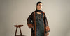 3 Piece Embroidered Raw Silk Suit