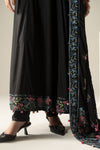 3 Piece Embroidered Linen Suit