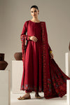 3 Piece Embroidered Linen Suit