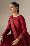 3 Piece Embroidered Linen Suit