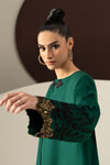 3 Piece Embroidered Linen Suit