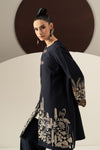 3 Piece Embroidered Linen Suit