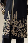 3 Piece Embroidered Linen Suit