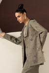3 Piece Embroidered Tropical Slub Khaddar Suit