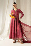 3 Piece Embroidered Raw Silk Suit