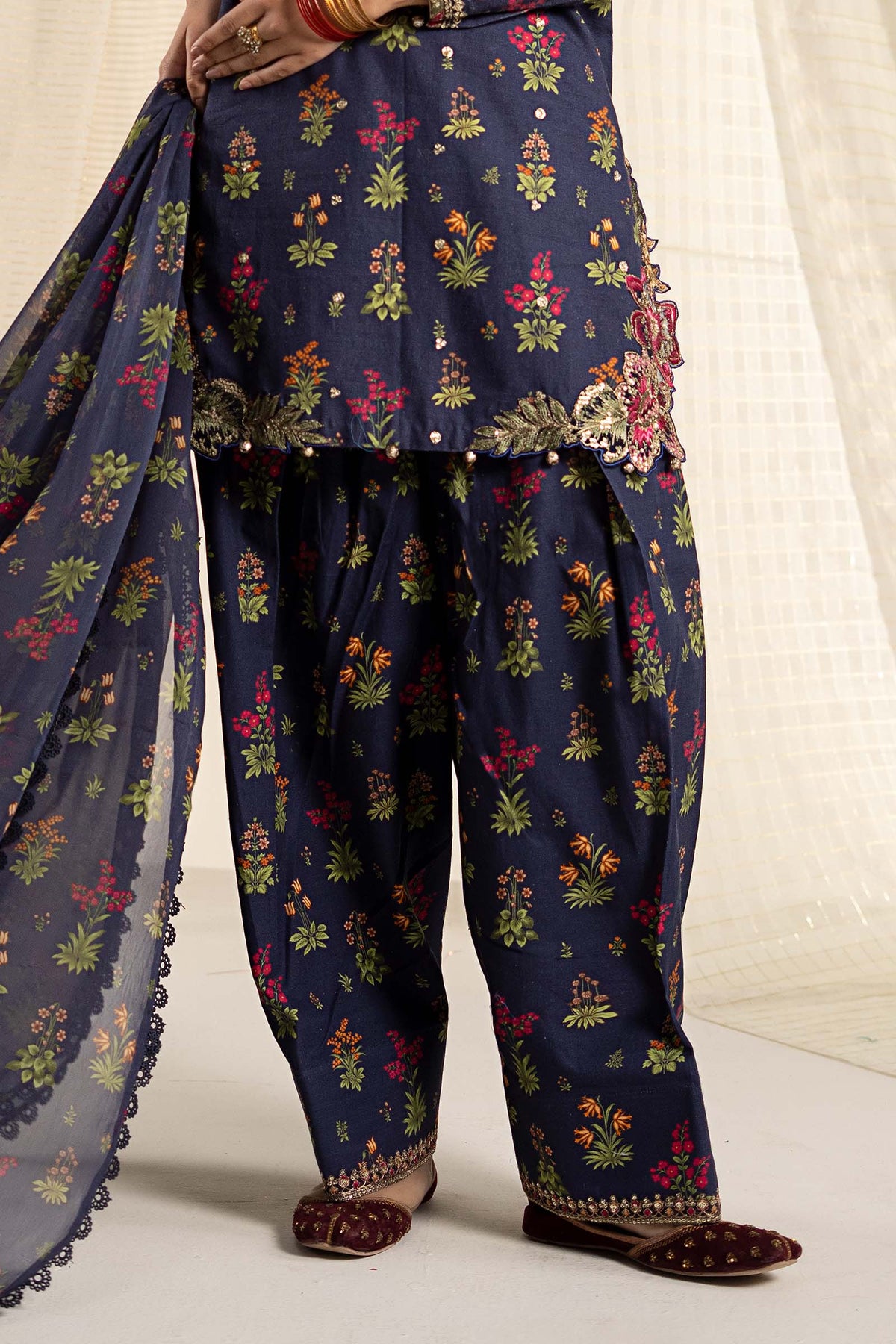 3 Piece Embroidered Khaddar Suit