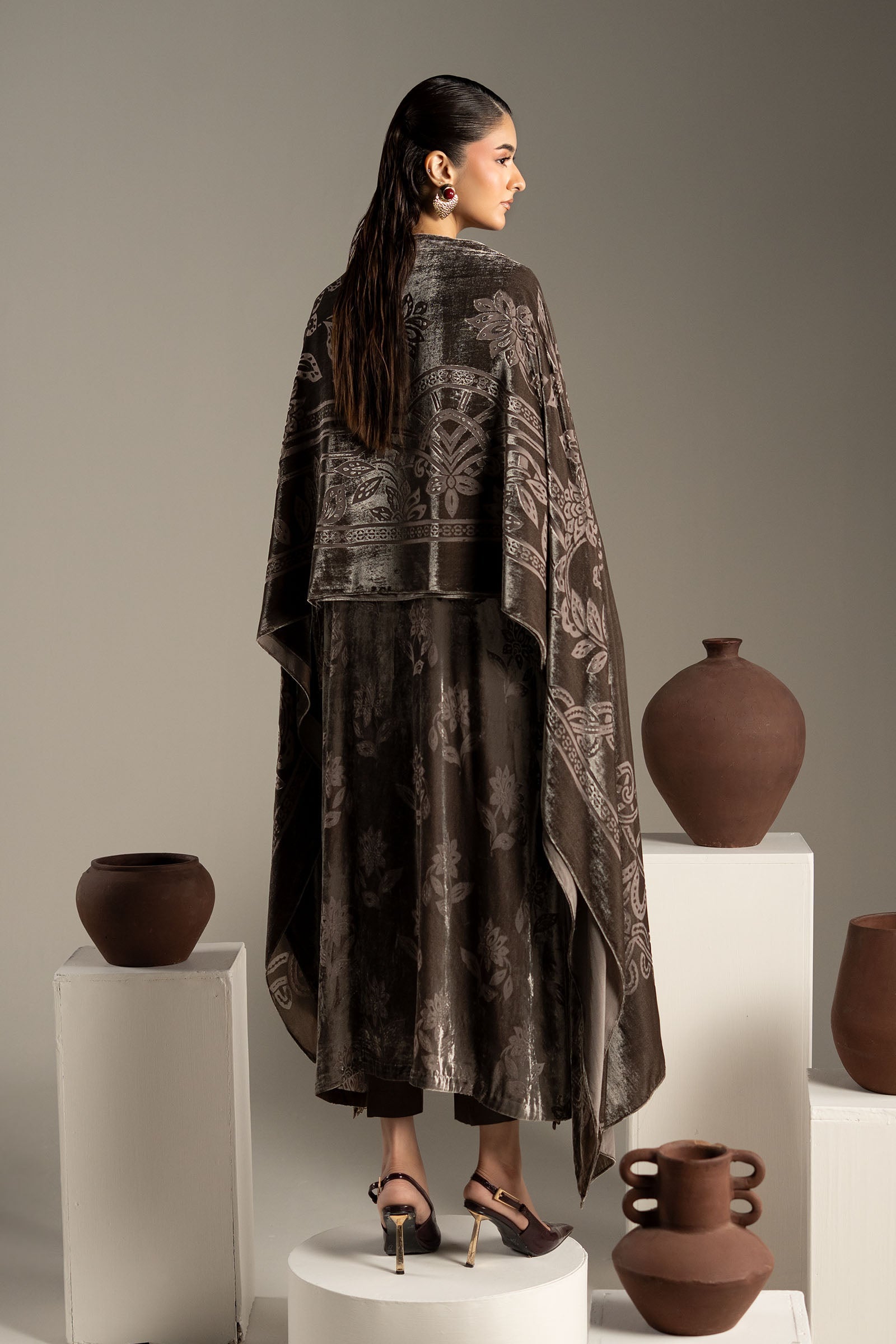 3 Piece Embroidered Palachi Suit