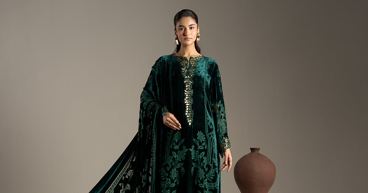 3 Piece Embroidered Palachi Suit